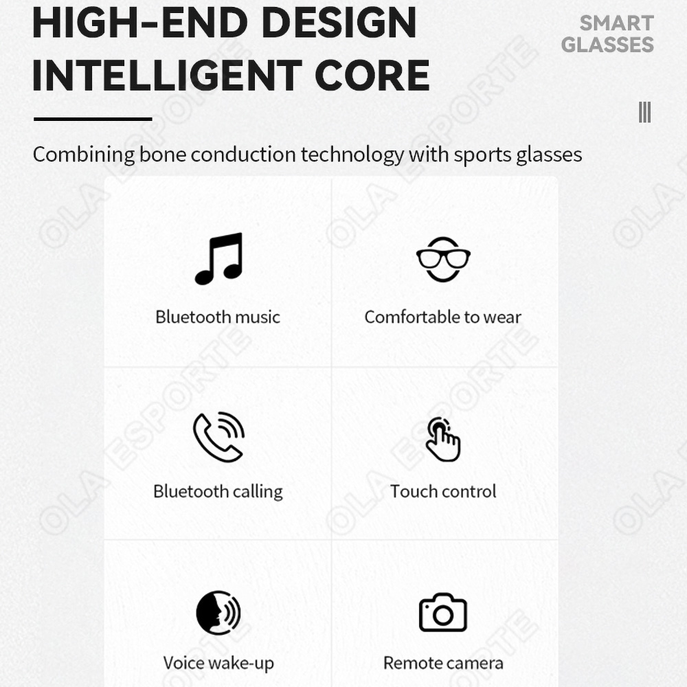 NEW Smart Glasses V5.3 Bluetoo - Esports Gamer recension och pris