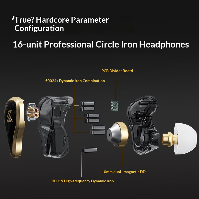 KZ ZAS Metal Wired Earphone 16 - Esports Gaming Earphones recension och pris